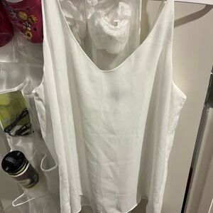 Sheer white dressy cami